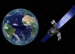 Satelita telekomunikacyjny Al Yah 3 w grafice