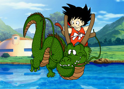 Son Goku na smoku w serialu Dragon Ball