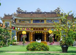 Świątynia, Chua Phap Bao, Rośliny, Hoi An, Wietnam