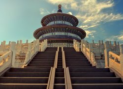 Świątynia Niebios, Schody, Kopuła, Pekin, Chiny