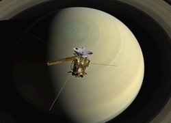Sztuczny satelita Cassini na orbicie Saturna