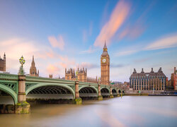 Anglia, Londyn, Rzeka, Most, Tamiza, Big Ben