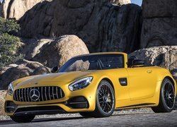 Żółty, Mercedes-AMG GT, Roadster