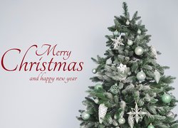 Boże Narodzenie, Nowy Rok, Choinka, Życzenia, Merry Christmas, Happy New Year