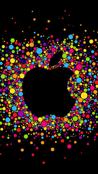 Kolorowe logo jabłkowe