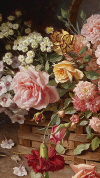 Kwiaty na obrazie Hansa Buchnera