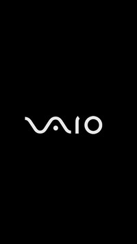 Logo VAIO na czarnym tle