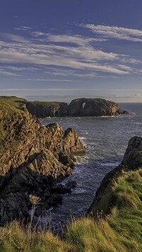 Skały na wybrzeżu Aberdeenshire