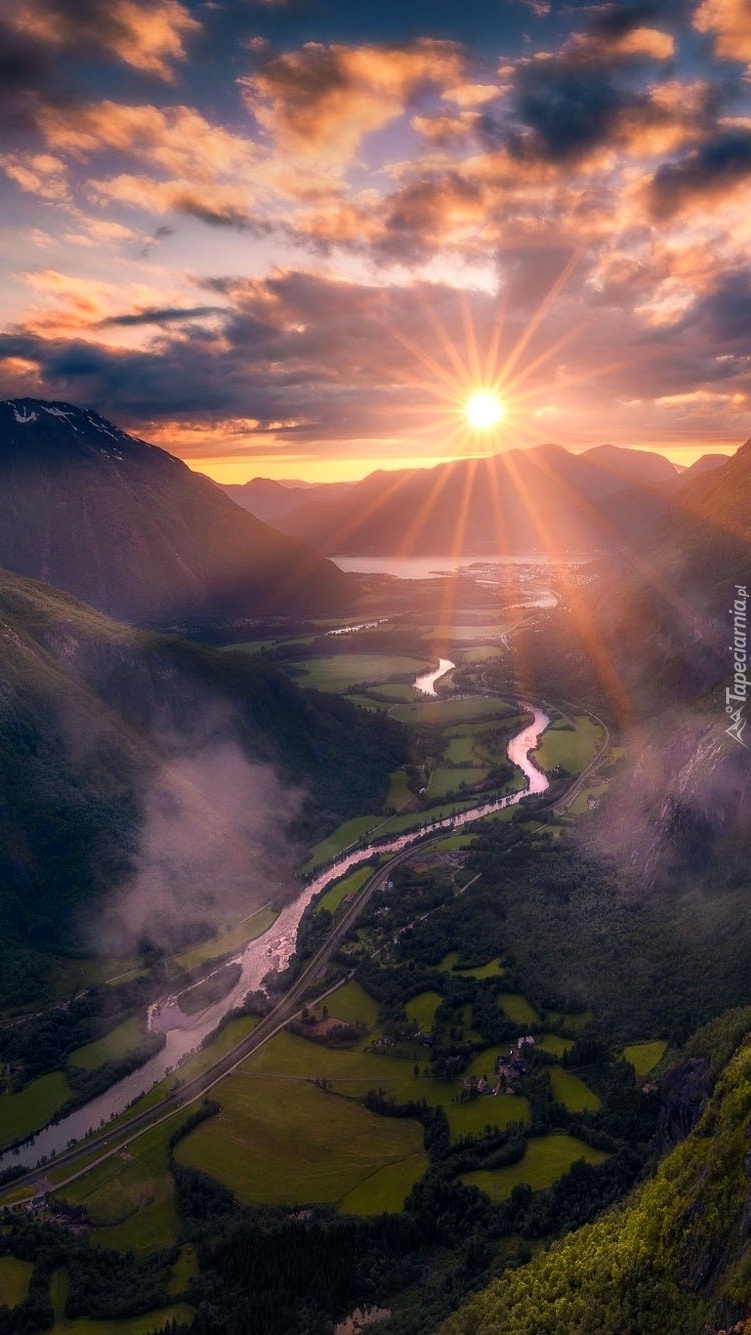 Dolina Romsdalen w Norwegii