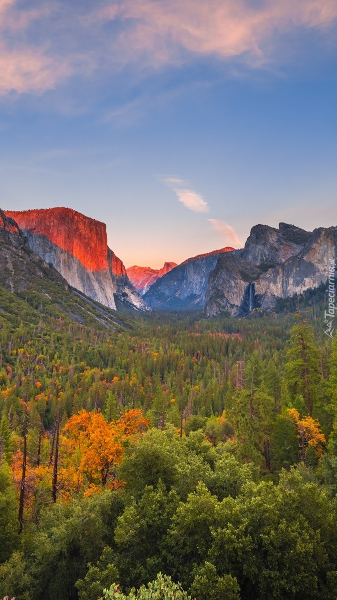 Dolina Yosemite Valley jesienią