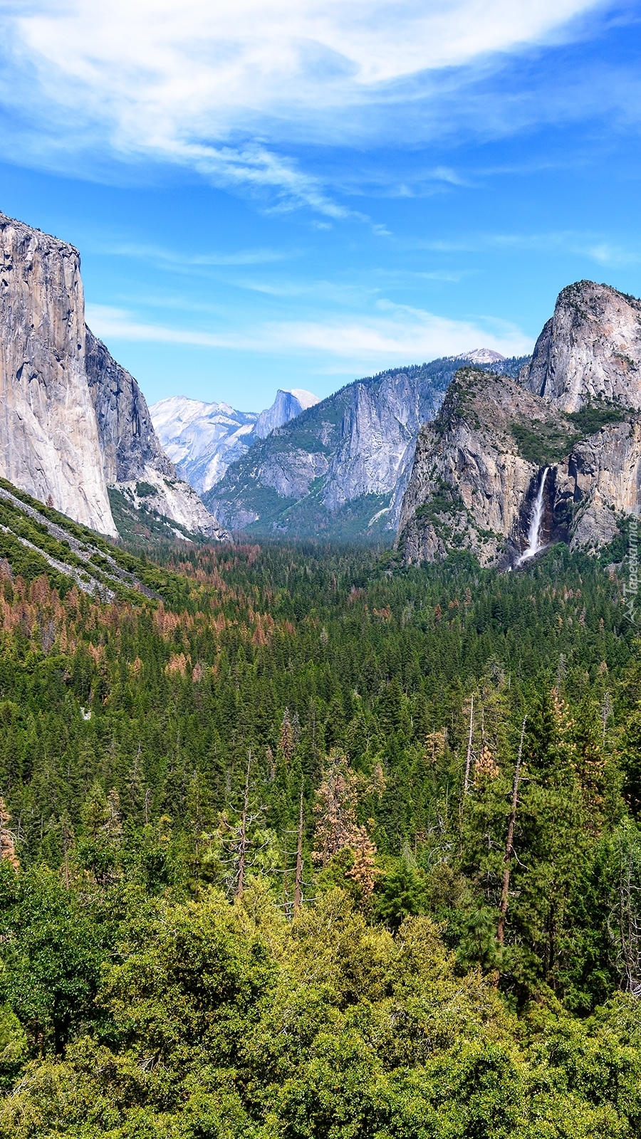 Góry w Parku Narodowym Yosemite