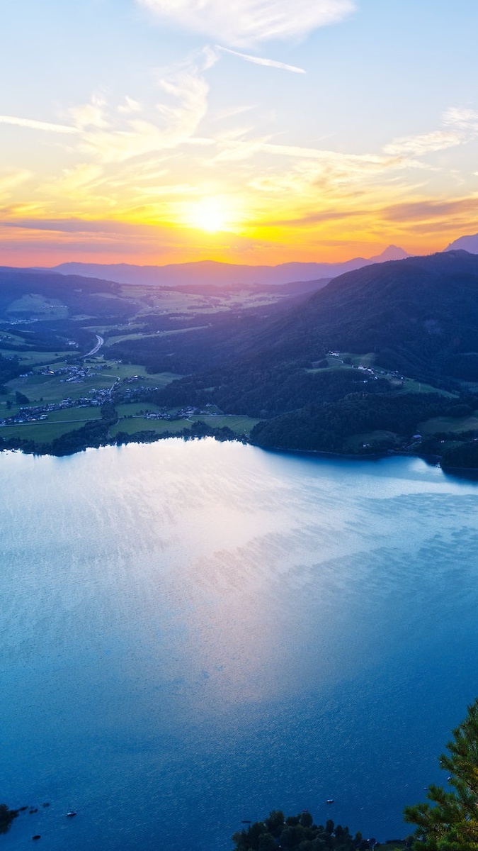 Jezioro Mondsee w Austrii