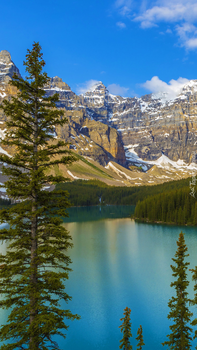 Jezioro Moraine Lake w Kanadzie