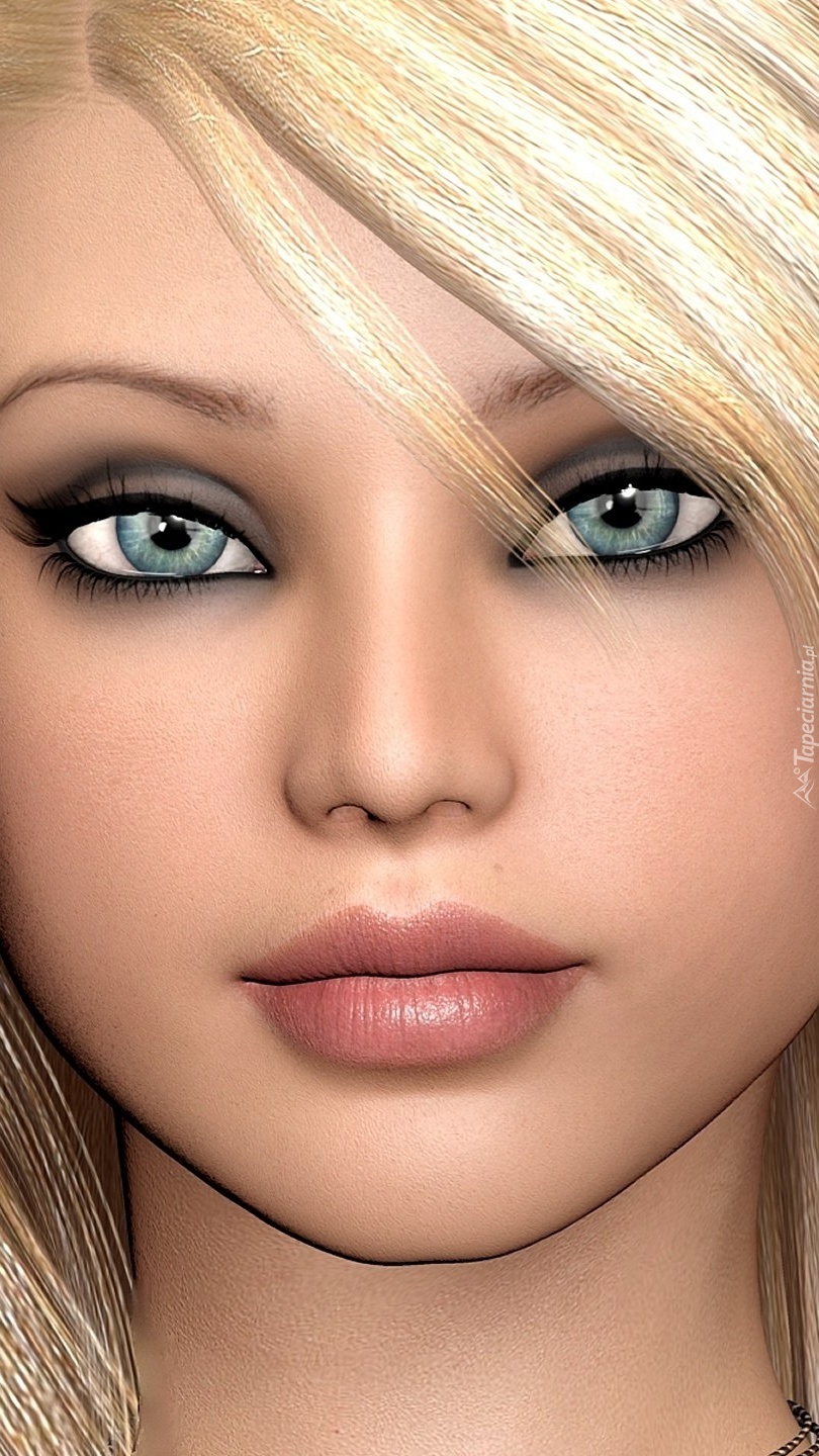 Portret dziewczyny z niebieskimi oczyma