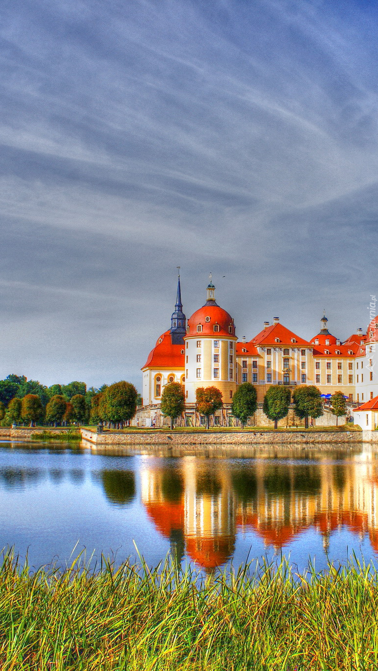 Zamek  Moritzburg w Saksonii
