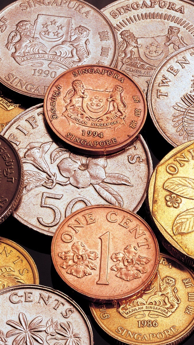 Zestaw monet z Singapuru