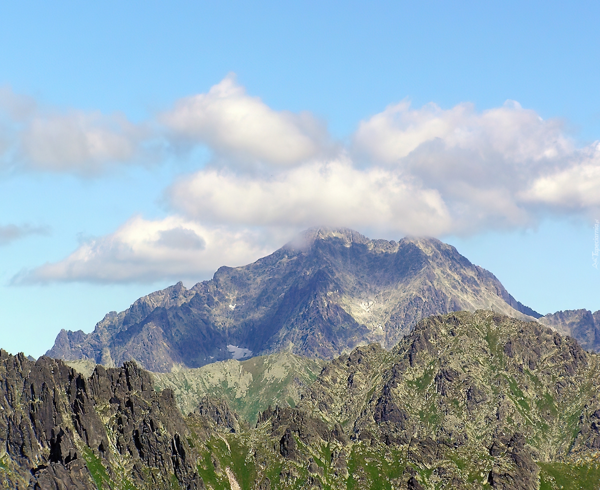 Góra, Szczyt, Tatry, Chmury