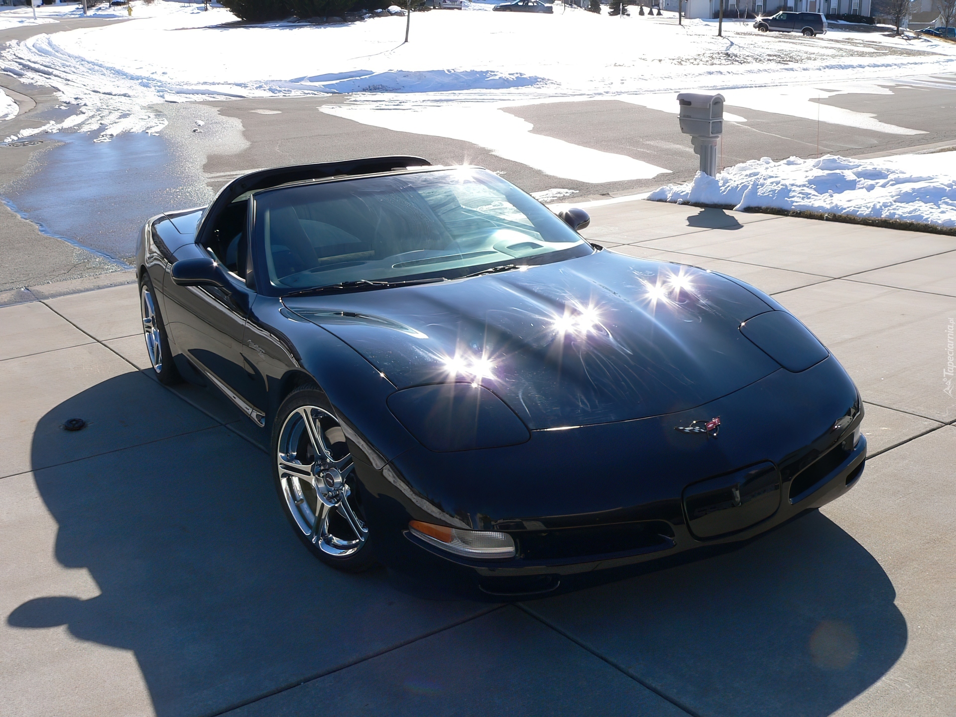 Chevrolet Corvette C5, Ciemny, Sportowy, Kabriolet