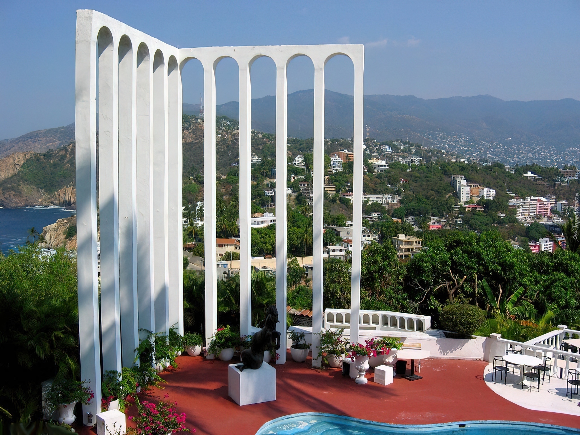 Acapulco, Meksyk, Taras, Panorama