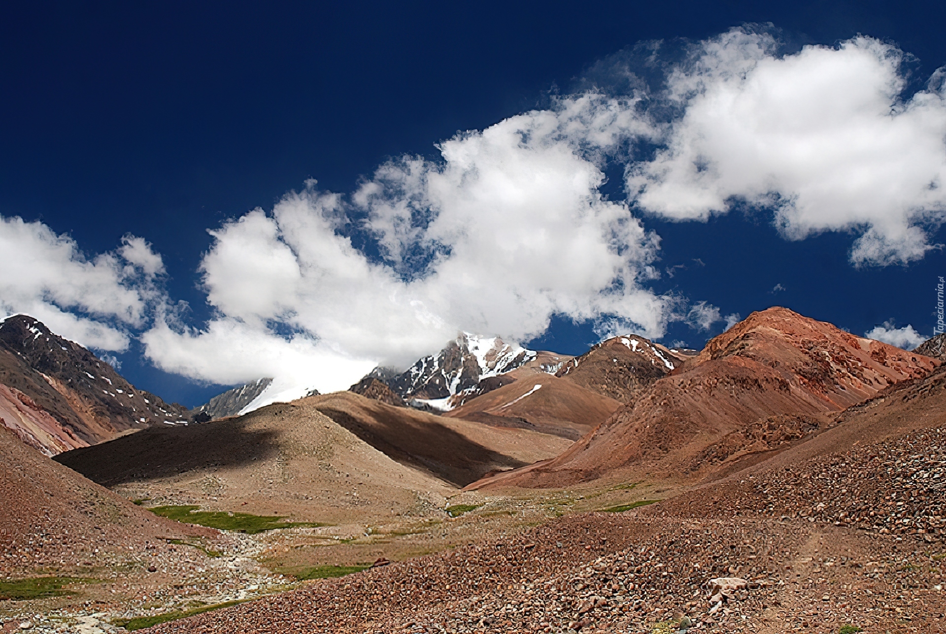 Góry, Andy, Cerro, Mercedario, Chmury