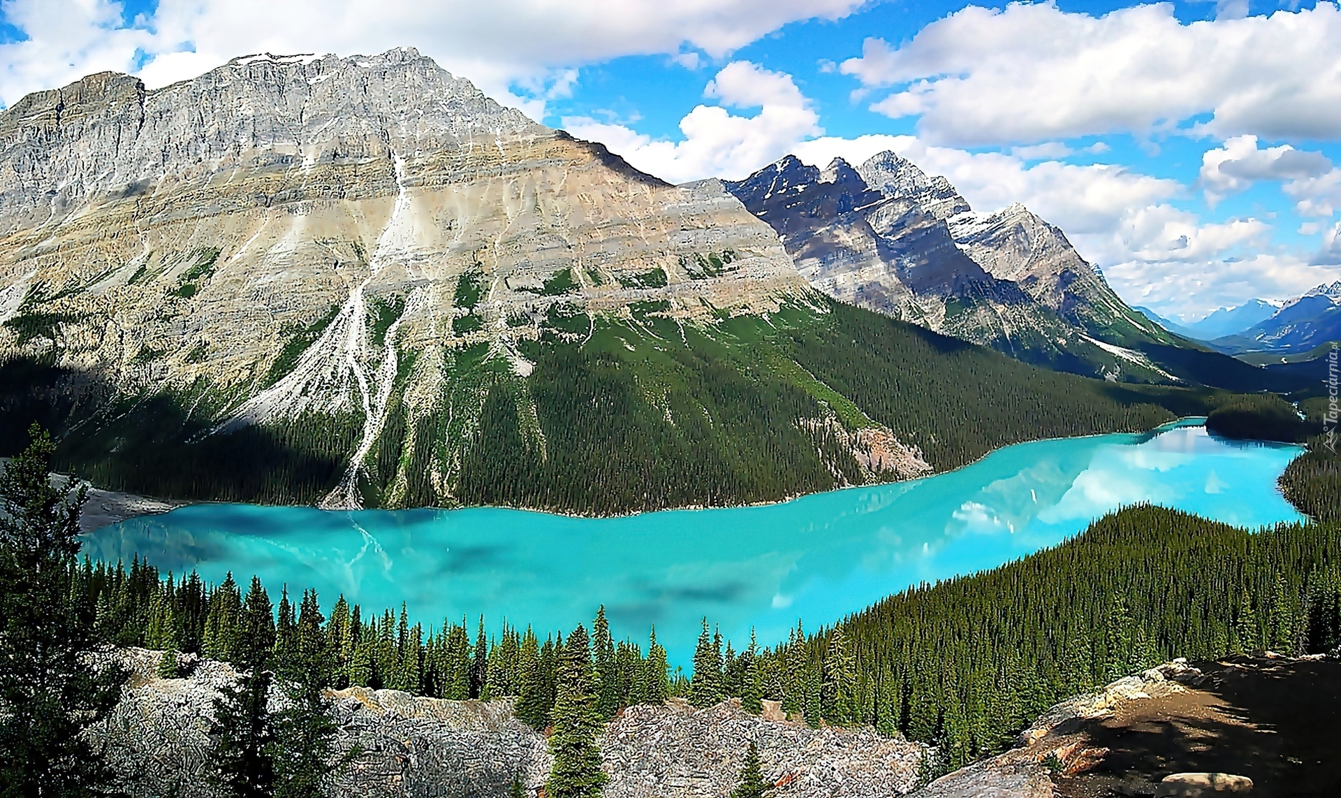 Kanada, Park Narodowy Banff, Góry Canadian Rockies, Jezioro Peyto Lake