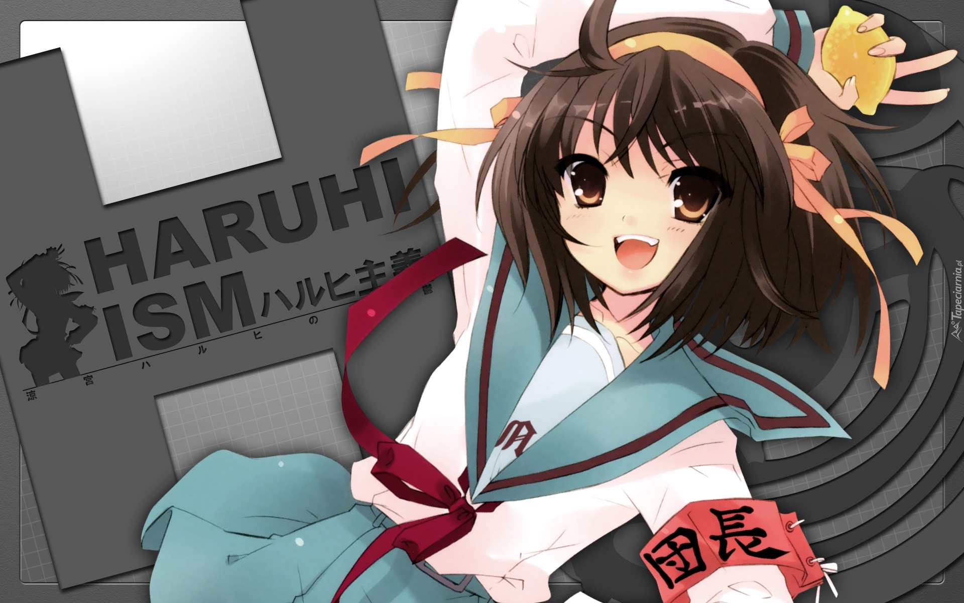 Suzumiya Haruhi No Yuuutsu, dziewczyna, niebieski kołnierz