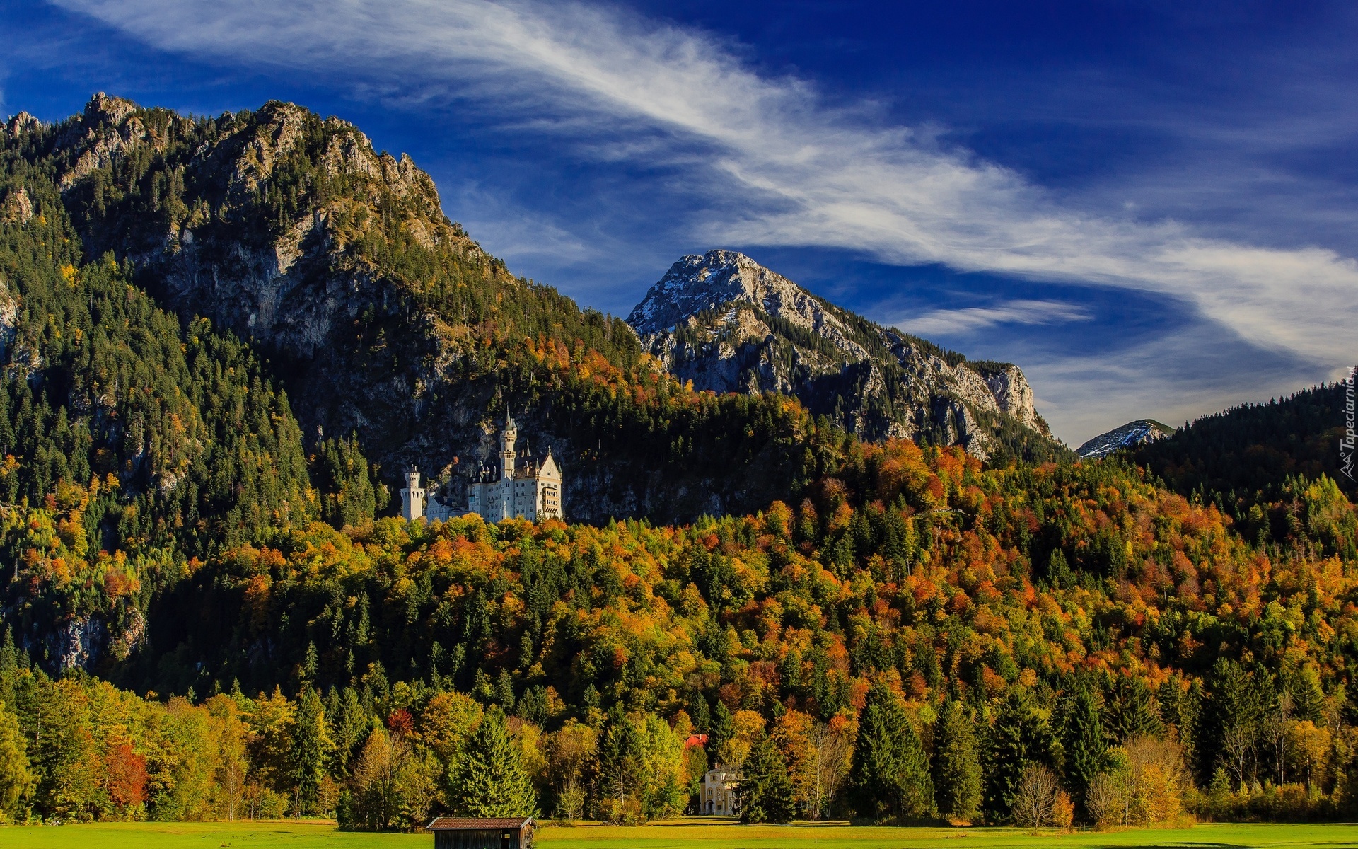 Zamek, Góry, Lasy, Jesień