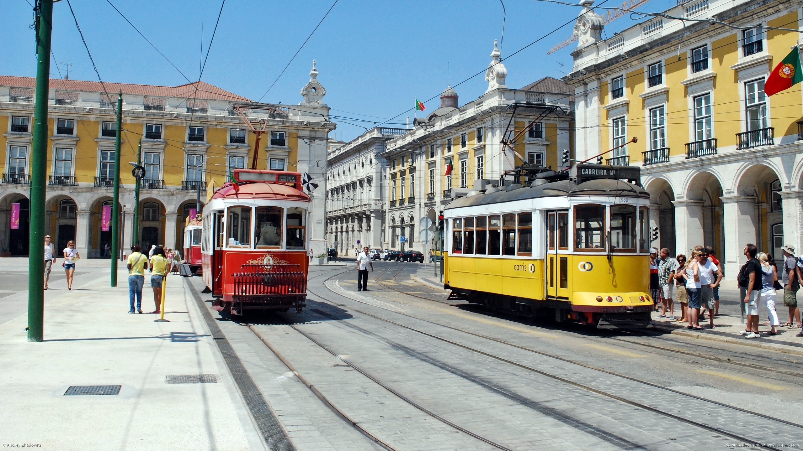 Lizbona, Fragment, Miasta, Kamienice, Tramwaje