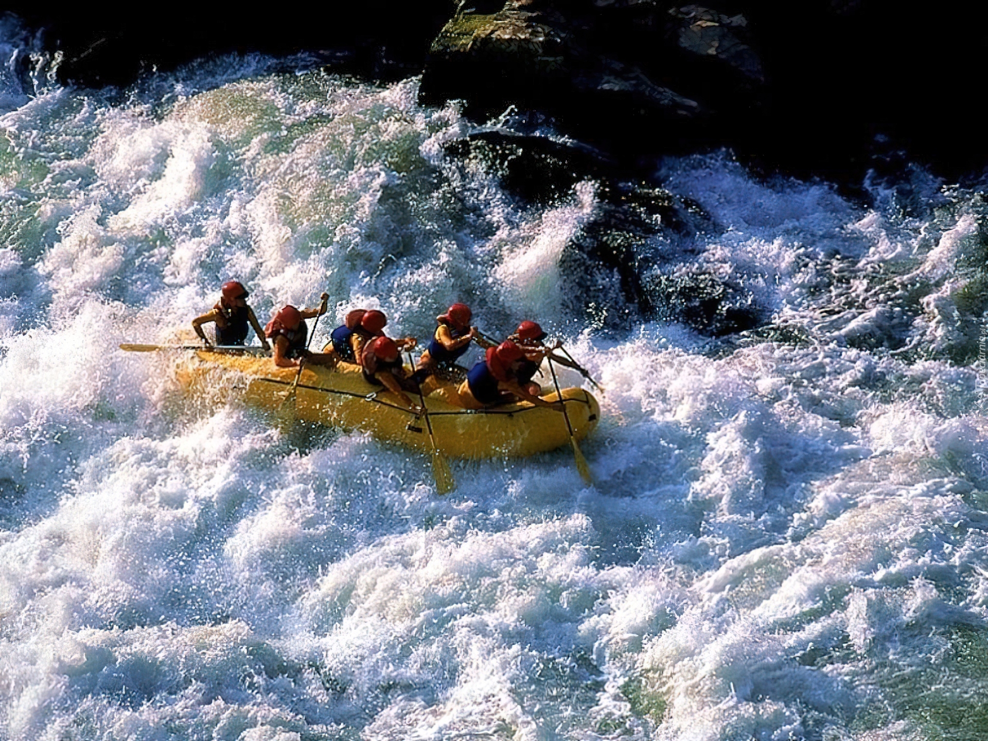 Rafting,spływ, rzeka, wiosła , ponton