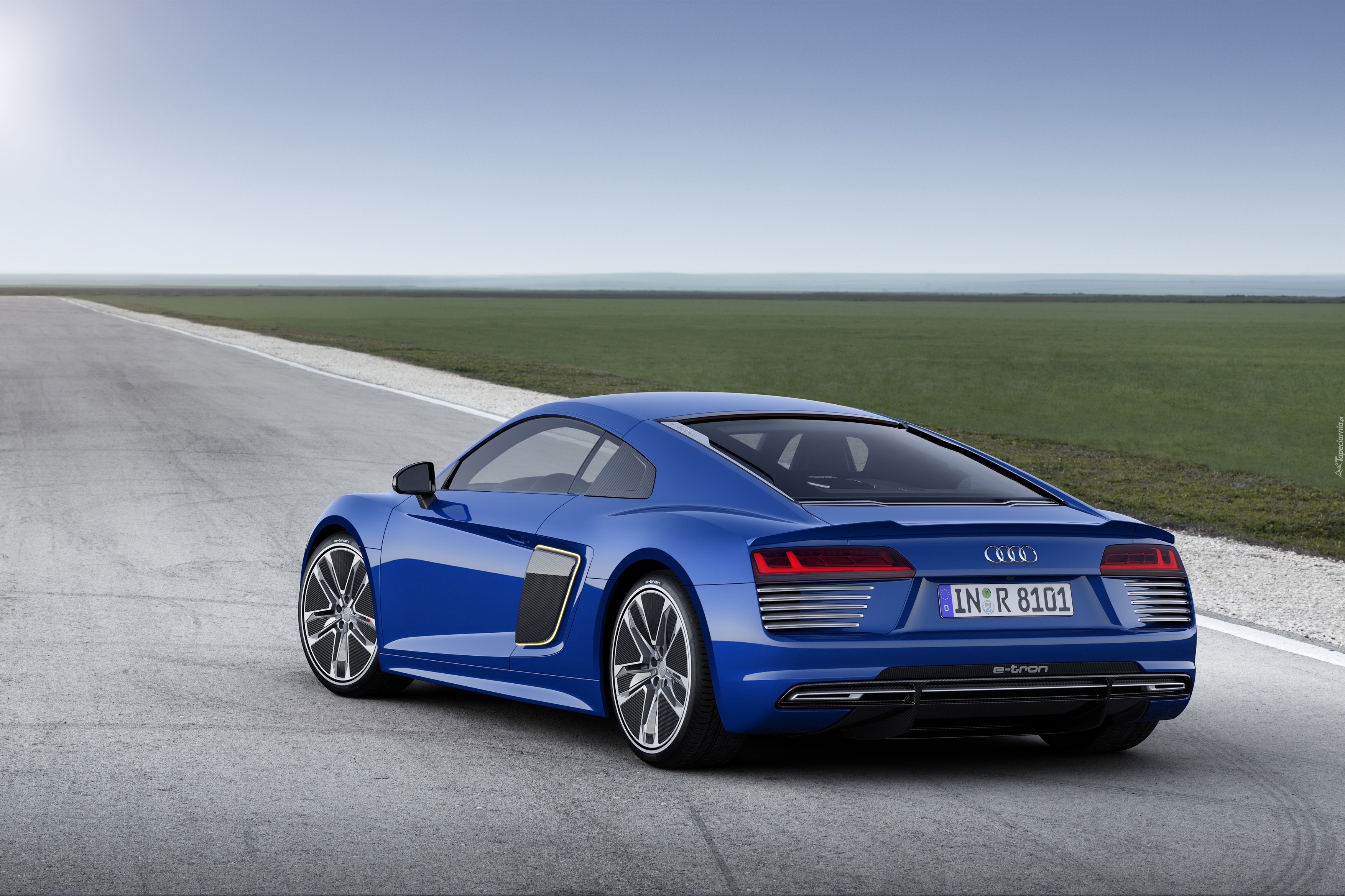 Niebieskie, Audi, R8, Tył
