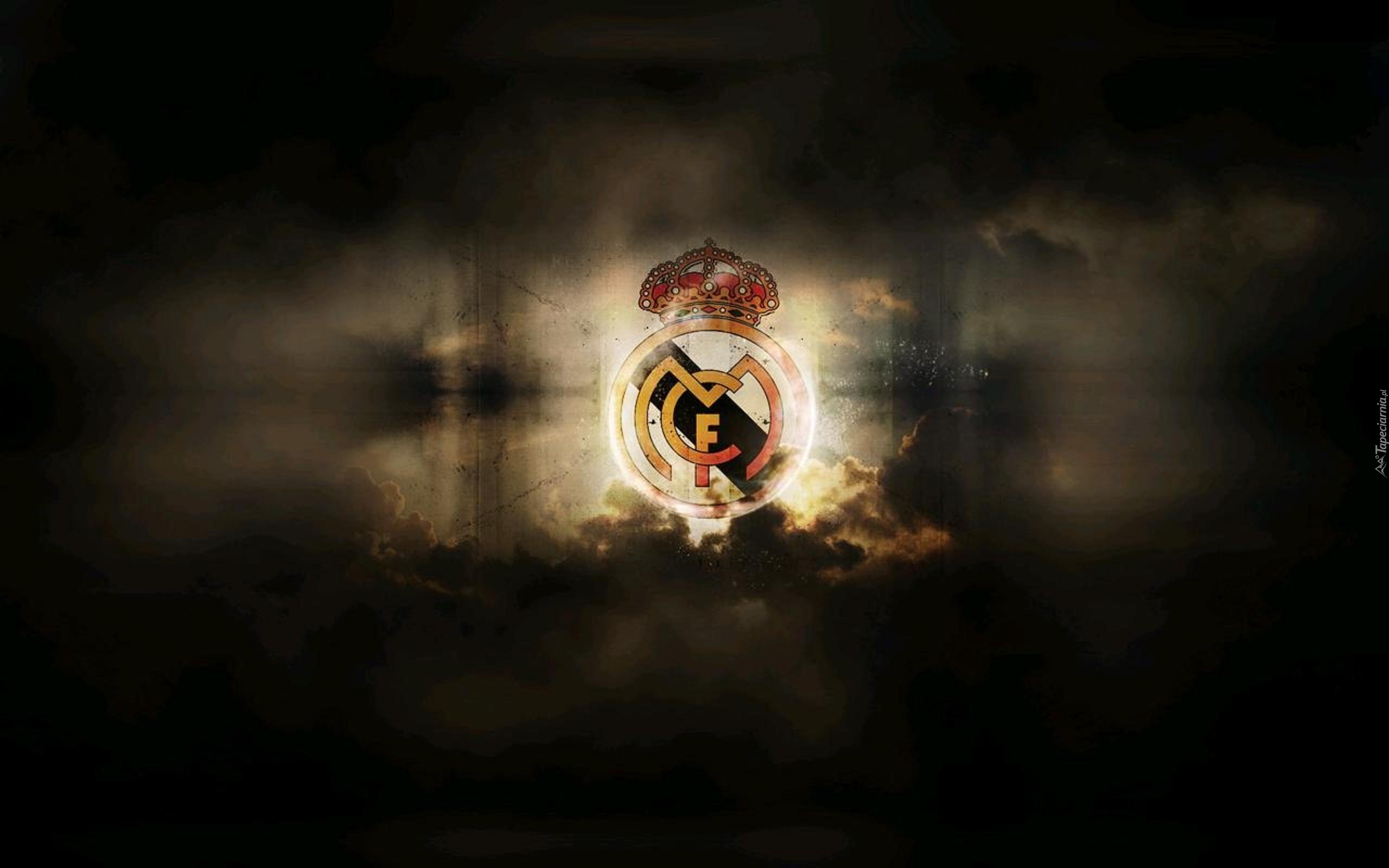 Real Madryt, Logo, Dym, Światło