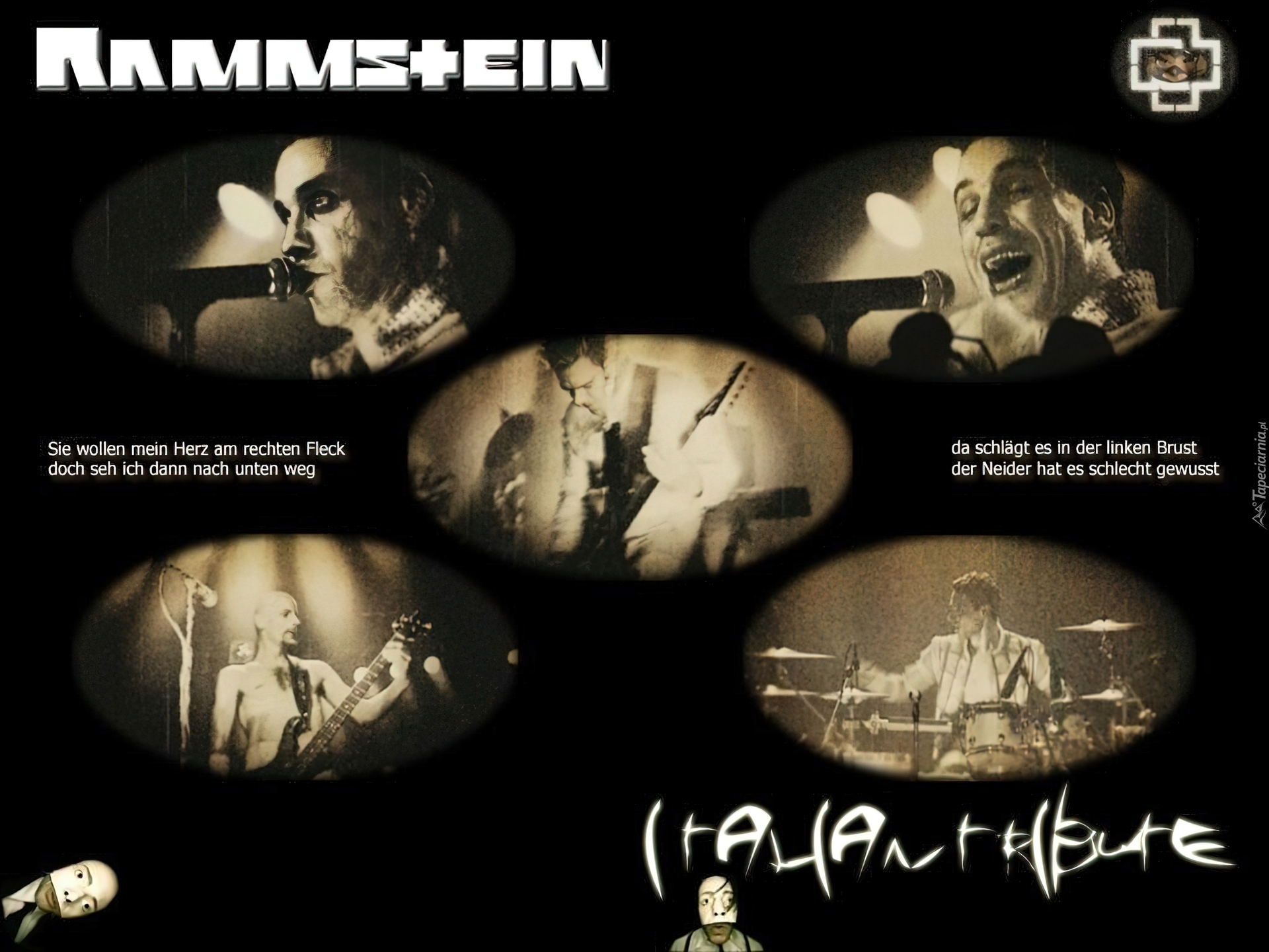 Rammstein,mikrofon, perkusja