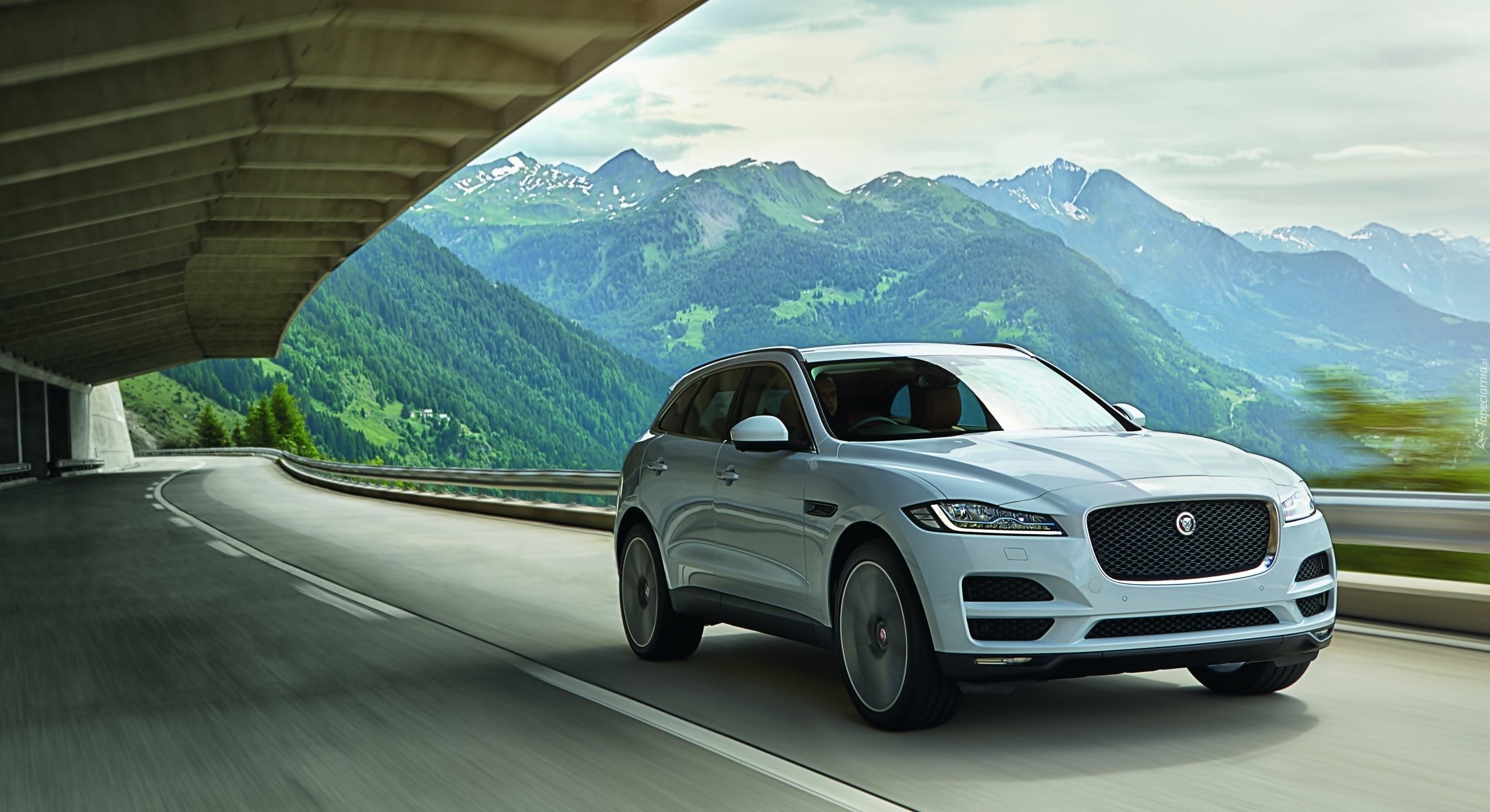 Jaguar, F-Pace, Droga, Góry