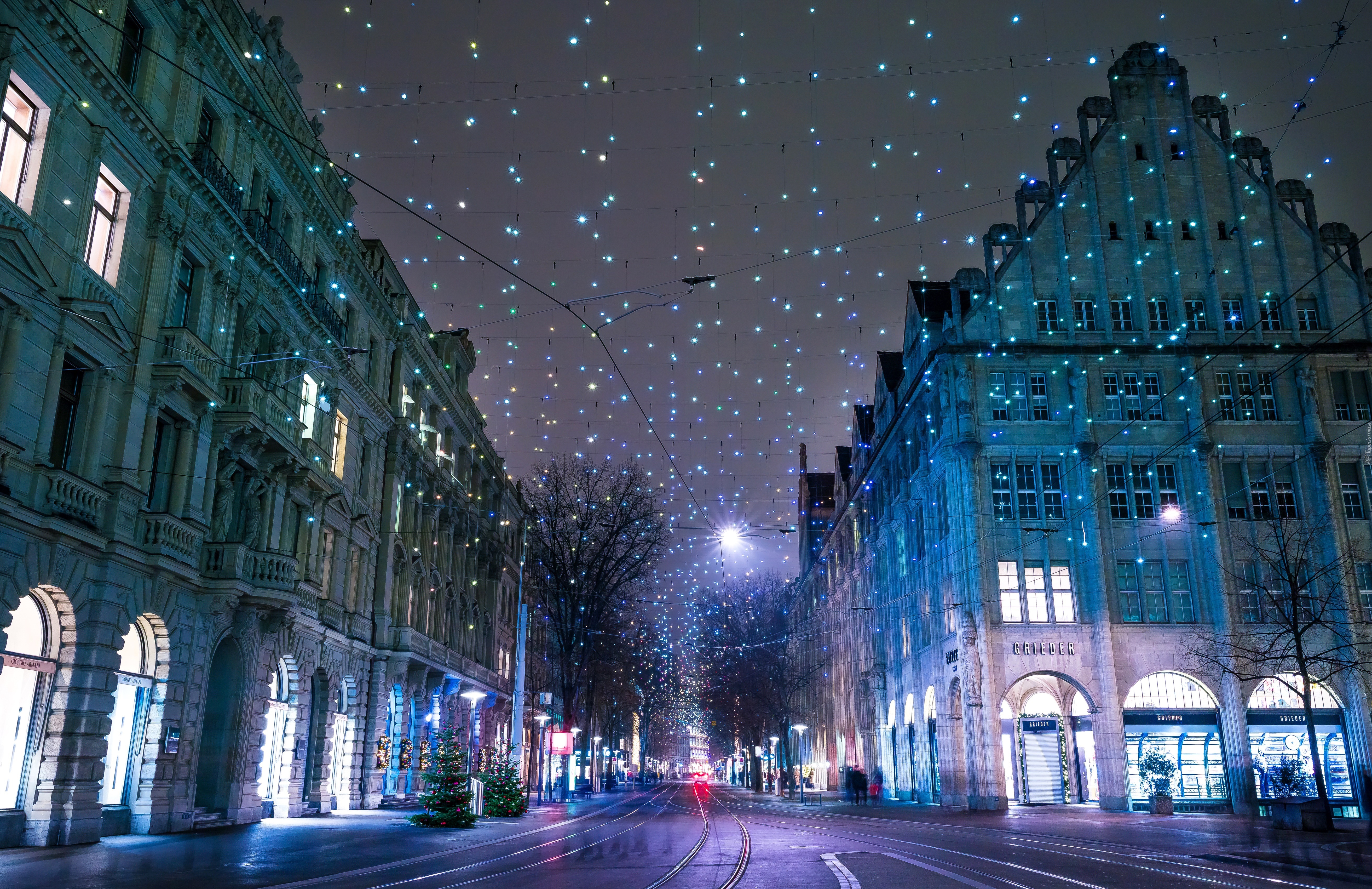 Ulica, Światełka, Kamienice, Zurich