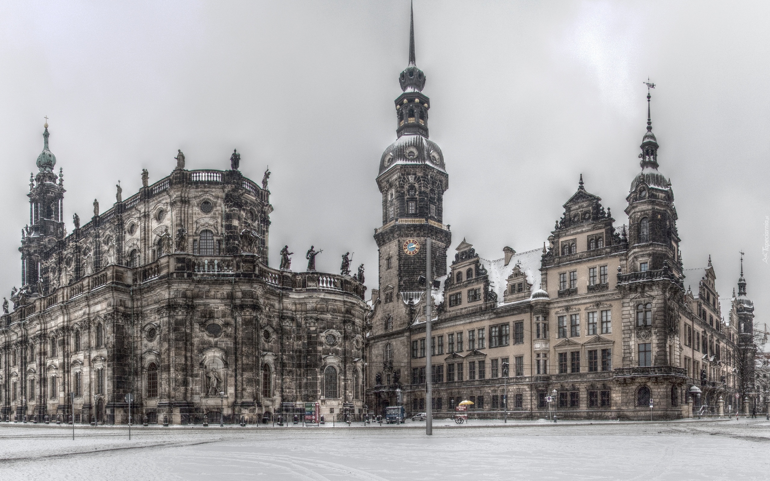 Plac, Teatralny, Drezno, HDR