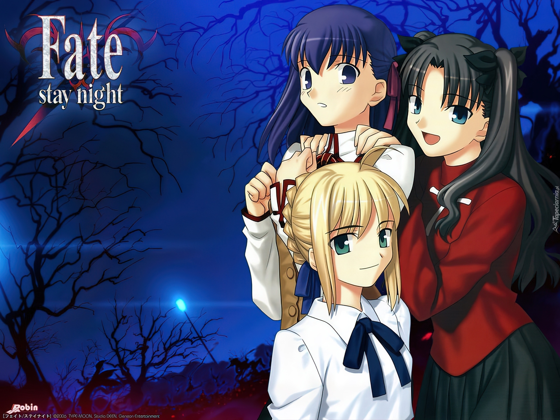 Fate Stay Night, dziewczyny, las