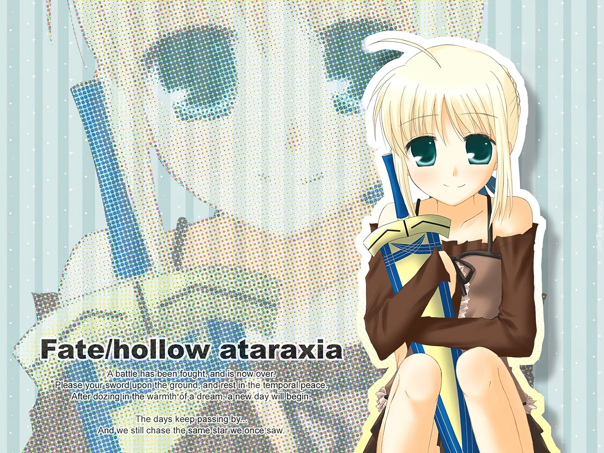 Fate Stay Night, dziewczyna, twarz, oczy