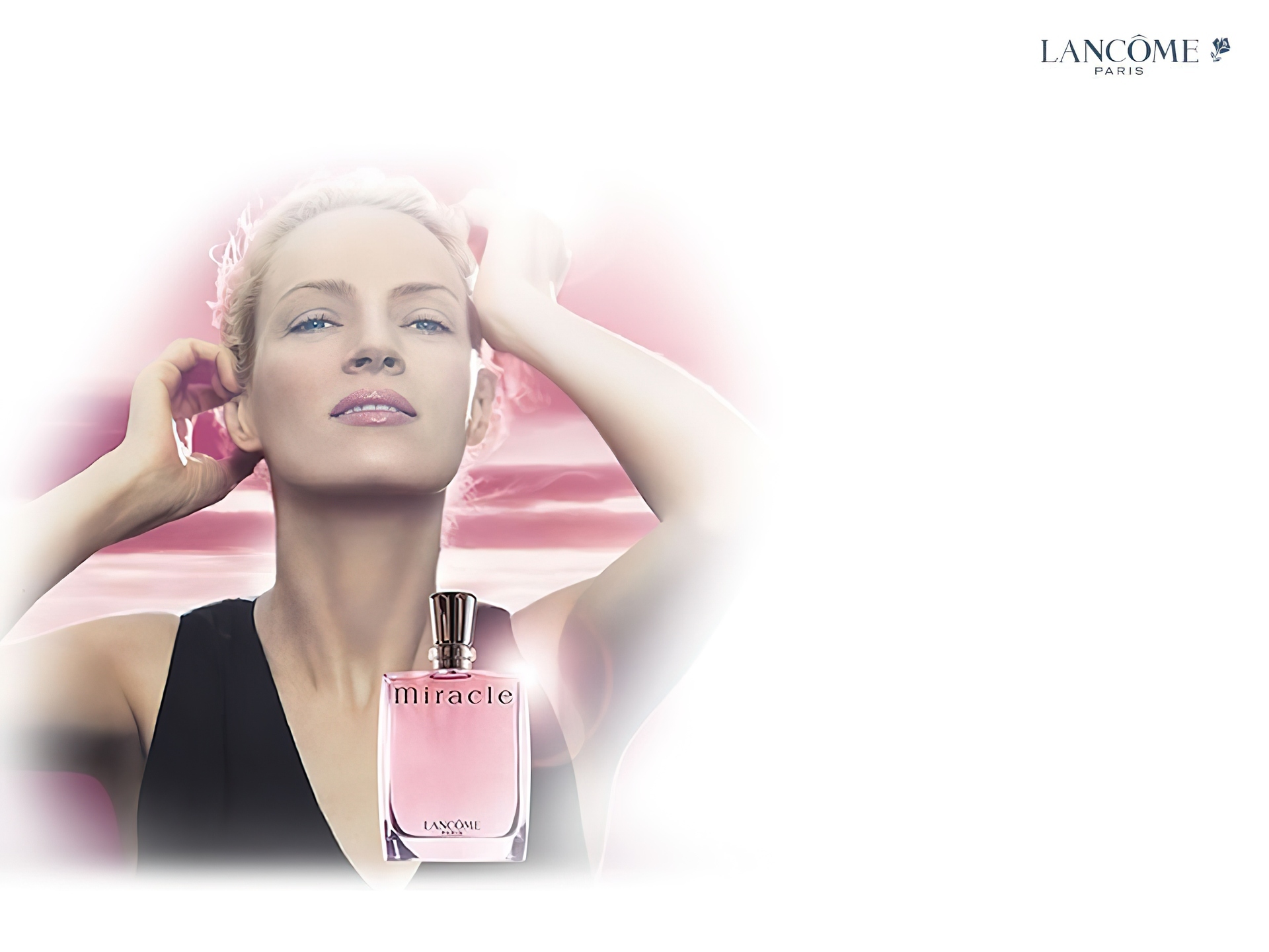 Lancome, kobieta, flakon, perfumy