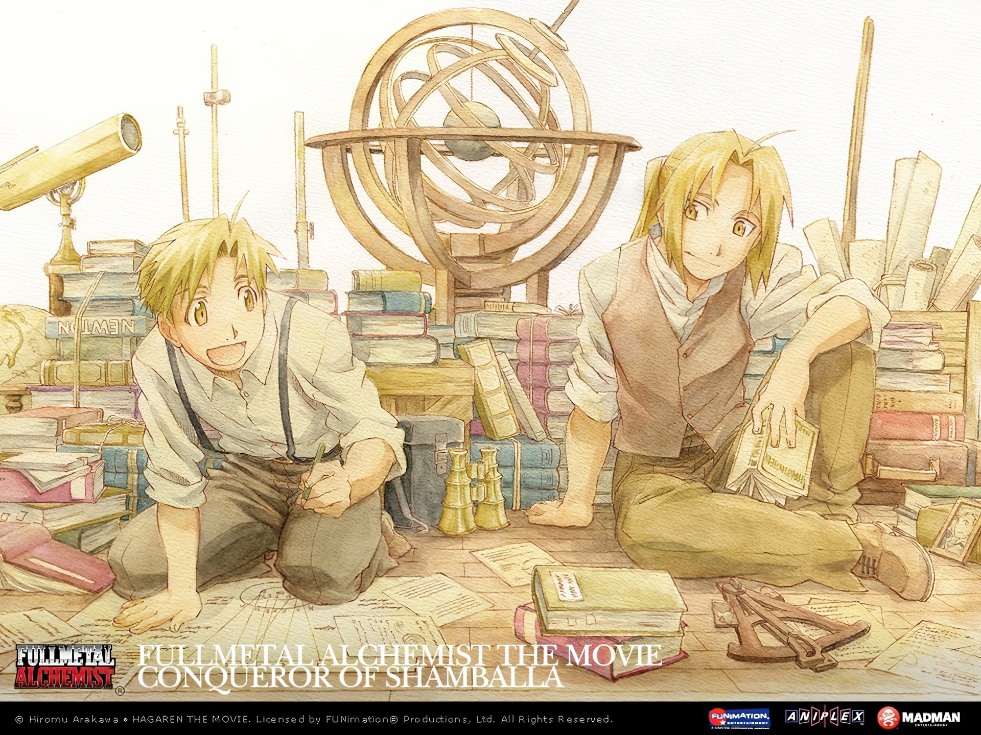 Full Metal Alchemist, Globus, Biblioteka