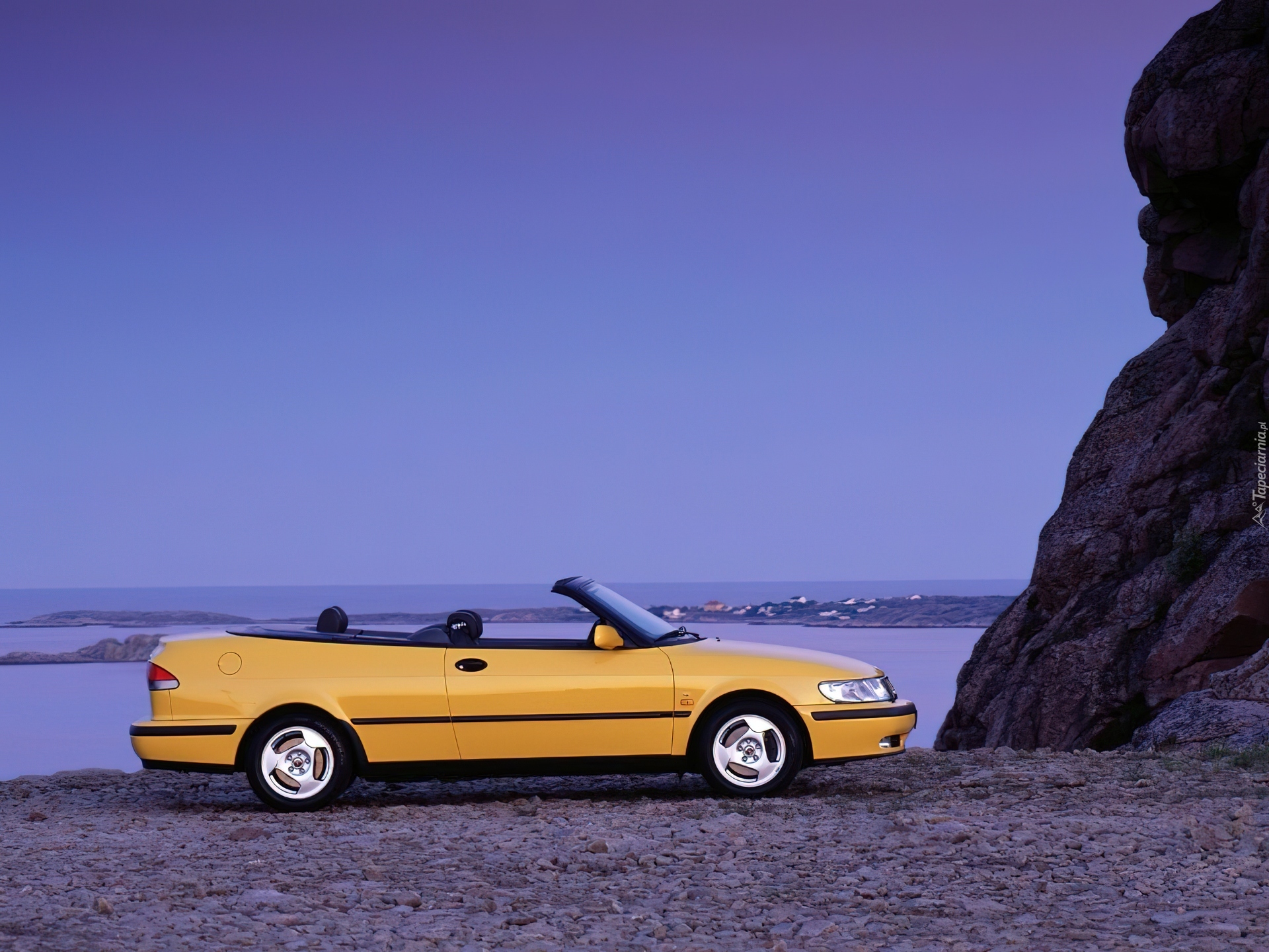 Saab 9-3, żółte Cabrio