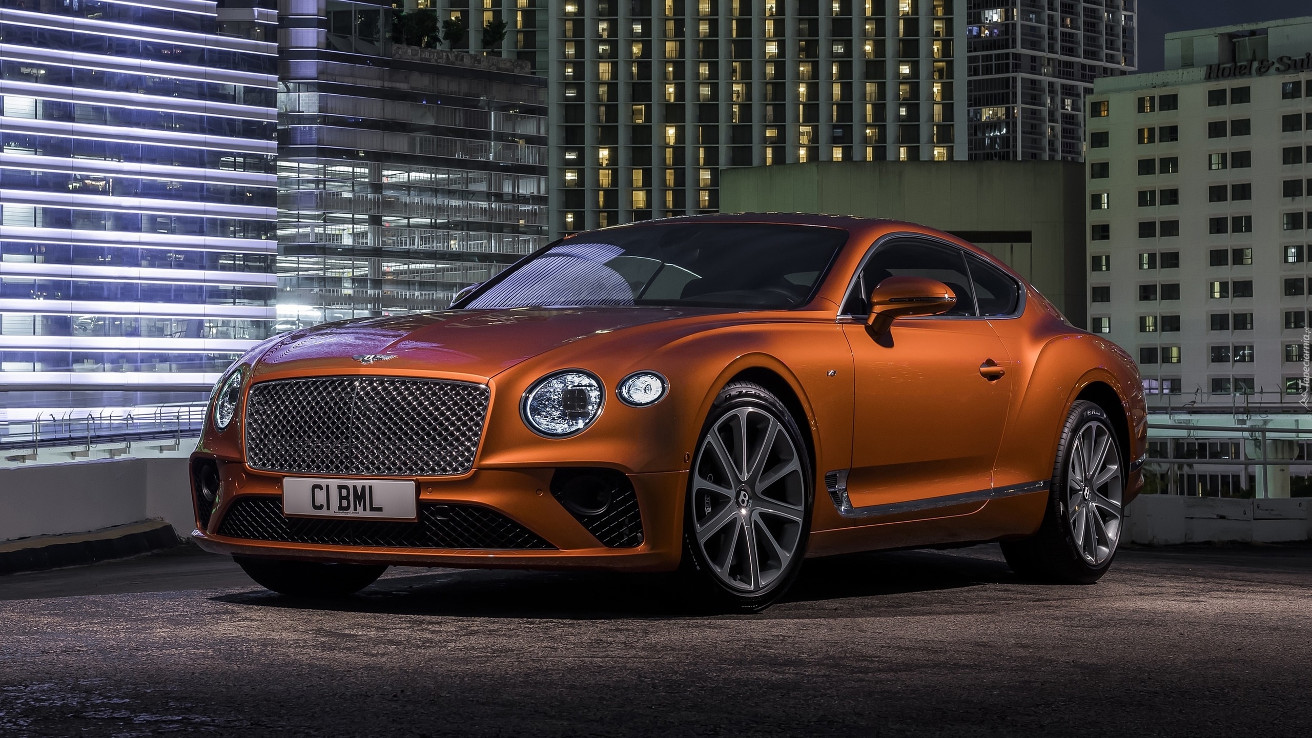 Brązowy, Bentley Continental GT V8, Coupe