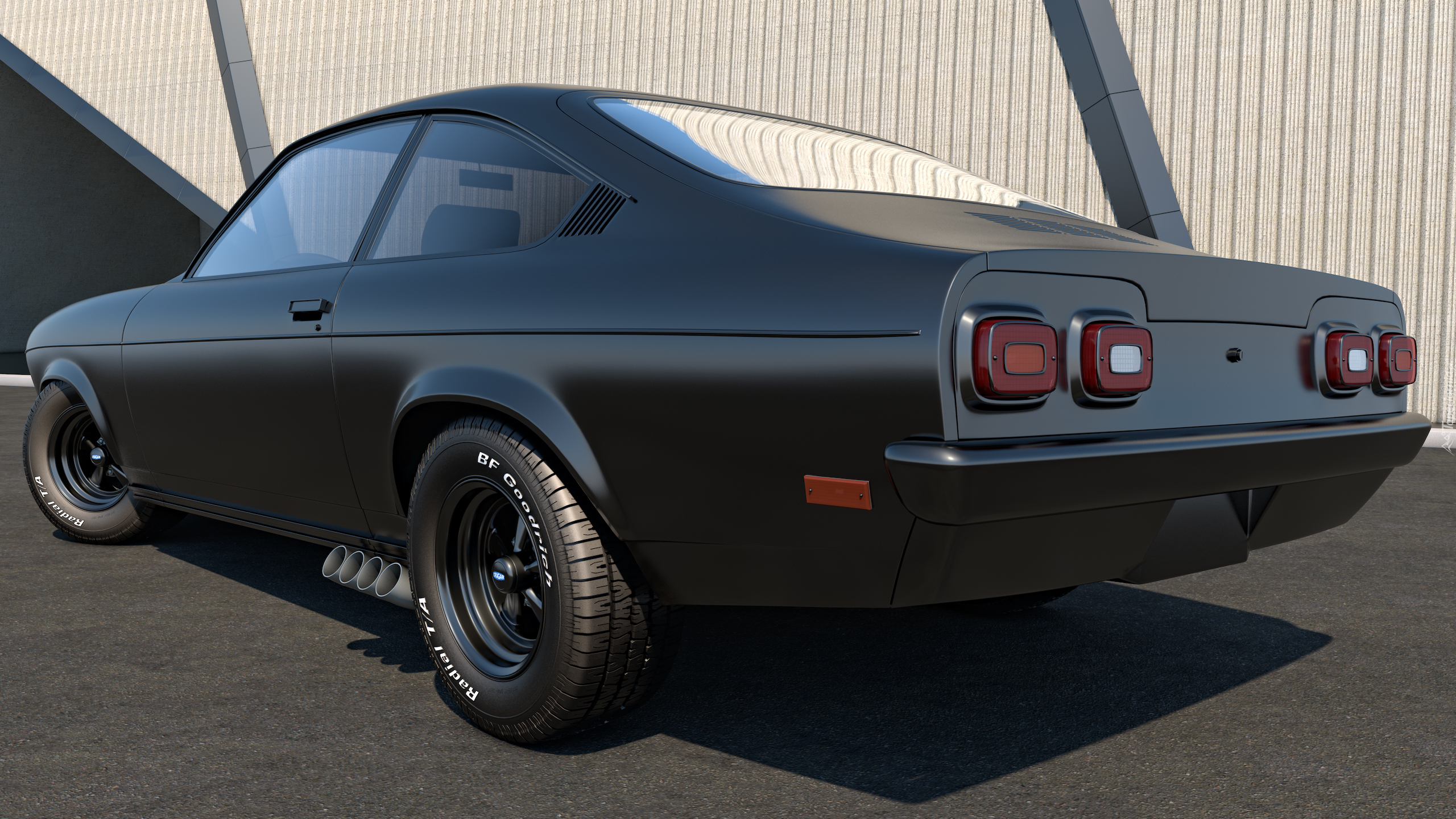 Chevrolet Vega, 1971, Zabytkowy, 3D