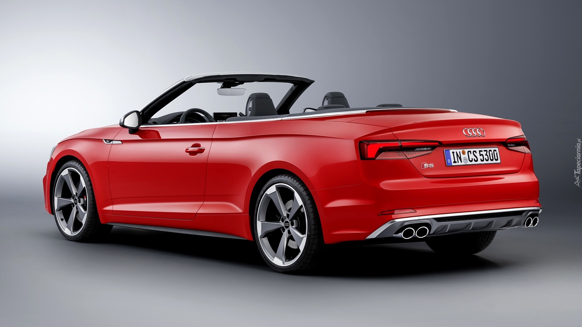 Czerwone, Audi S5, Cabrio