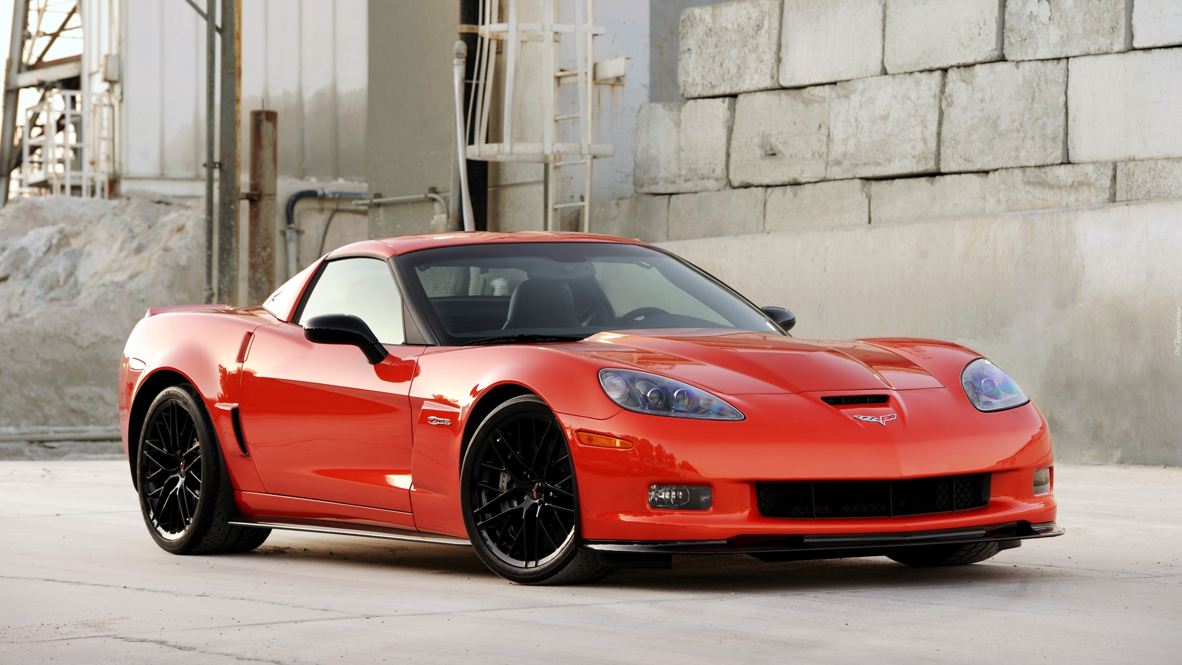 Czerwony, Chevrolet Corvette Z06, 2011