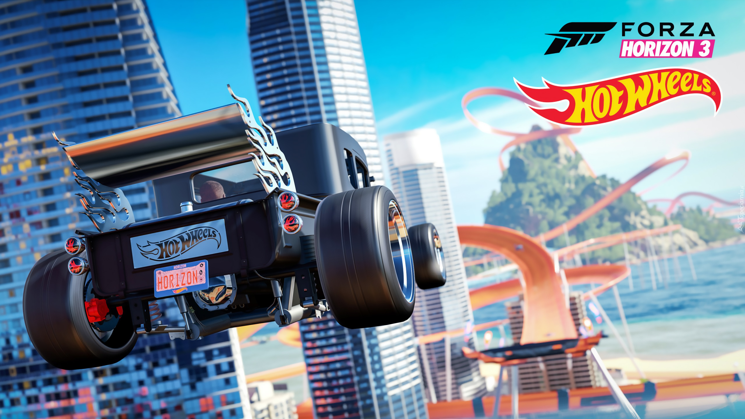 Forza Horizon 3 Hot Wheels, Samochód, Wieżowce, Trasa, Wyścig