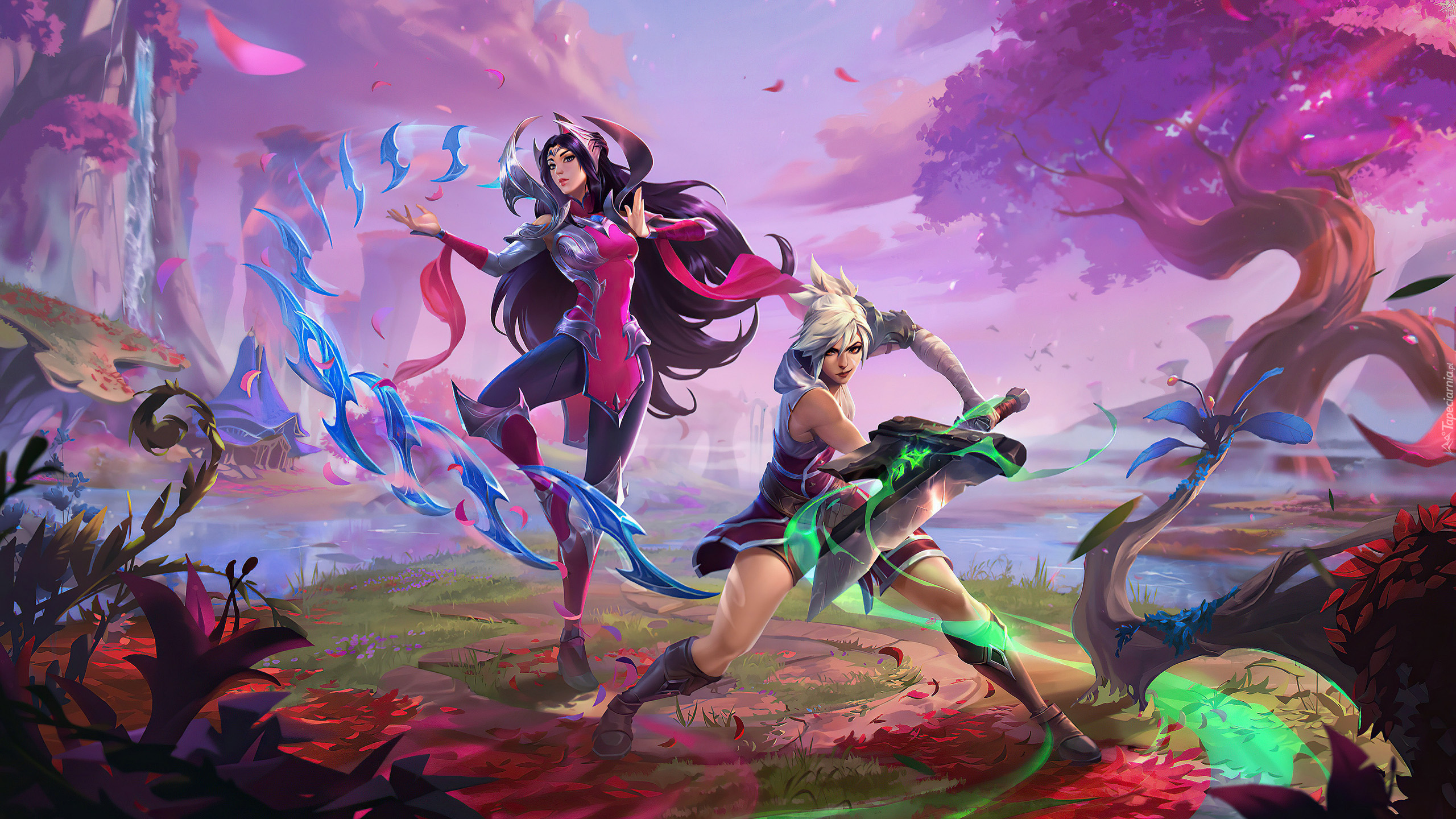 Gra, League of Legends, Postacie, Irelia, Riven, Miecz, Ostrza