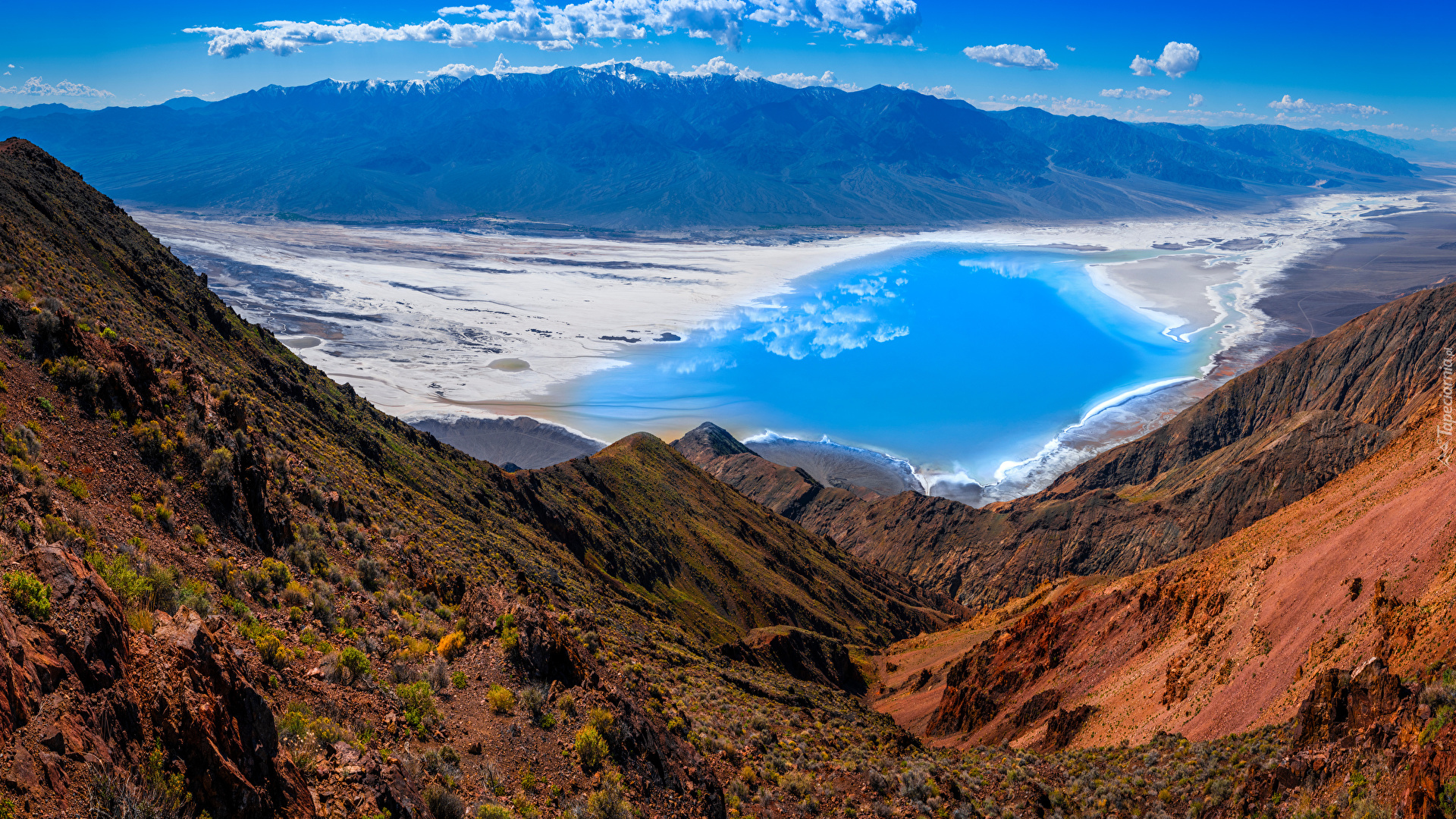 Stany Zjednoczone, Kalifornia, Góry, Jezioro, Manly Lake, Park Narodowy Death Valley