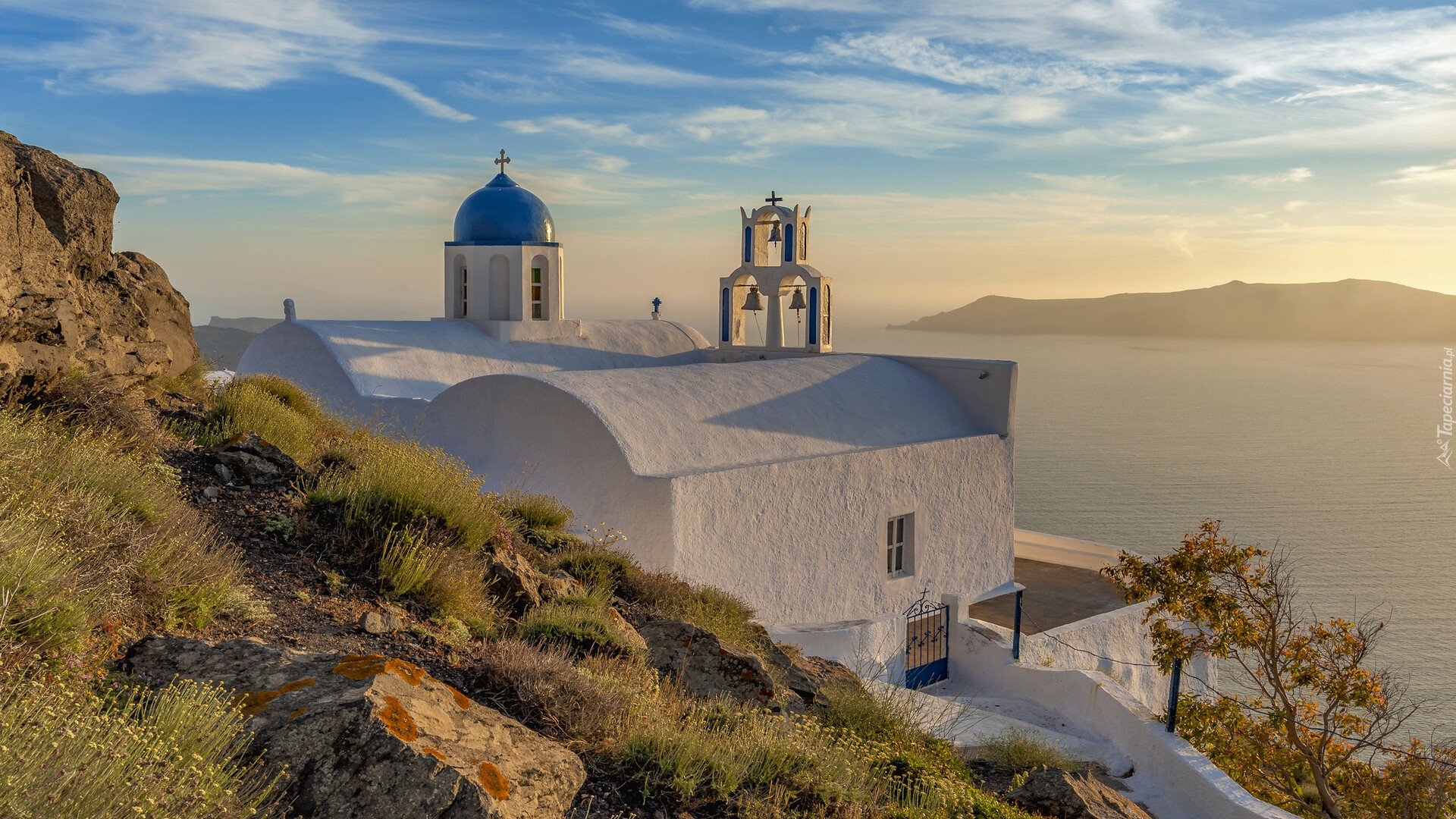 Kaplica, Agiaa Theoskepasti, Santorini, Grecja