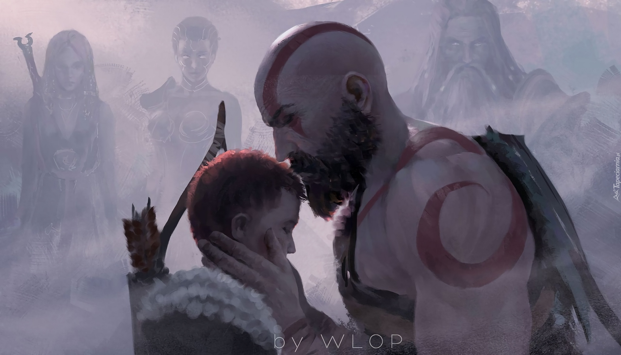 Gra, God of War, Kratos, Atreus, Syn