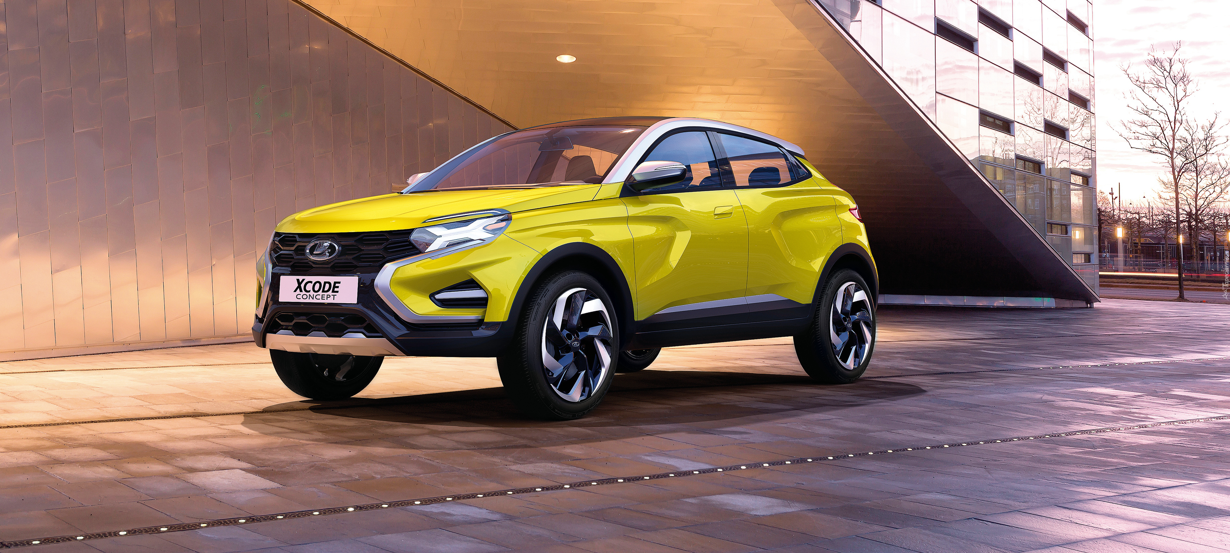 Żółta, Łada XCode SUV Concept, 2016